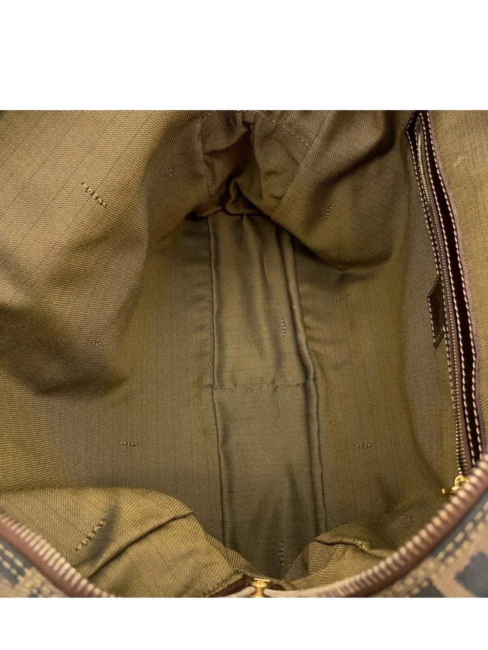 Fendi Brown FF Zucca Canvas Briefcase Tote